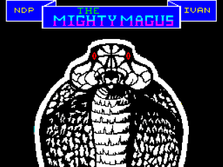 Mighty Magus title screen for ZX Spectrum